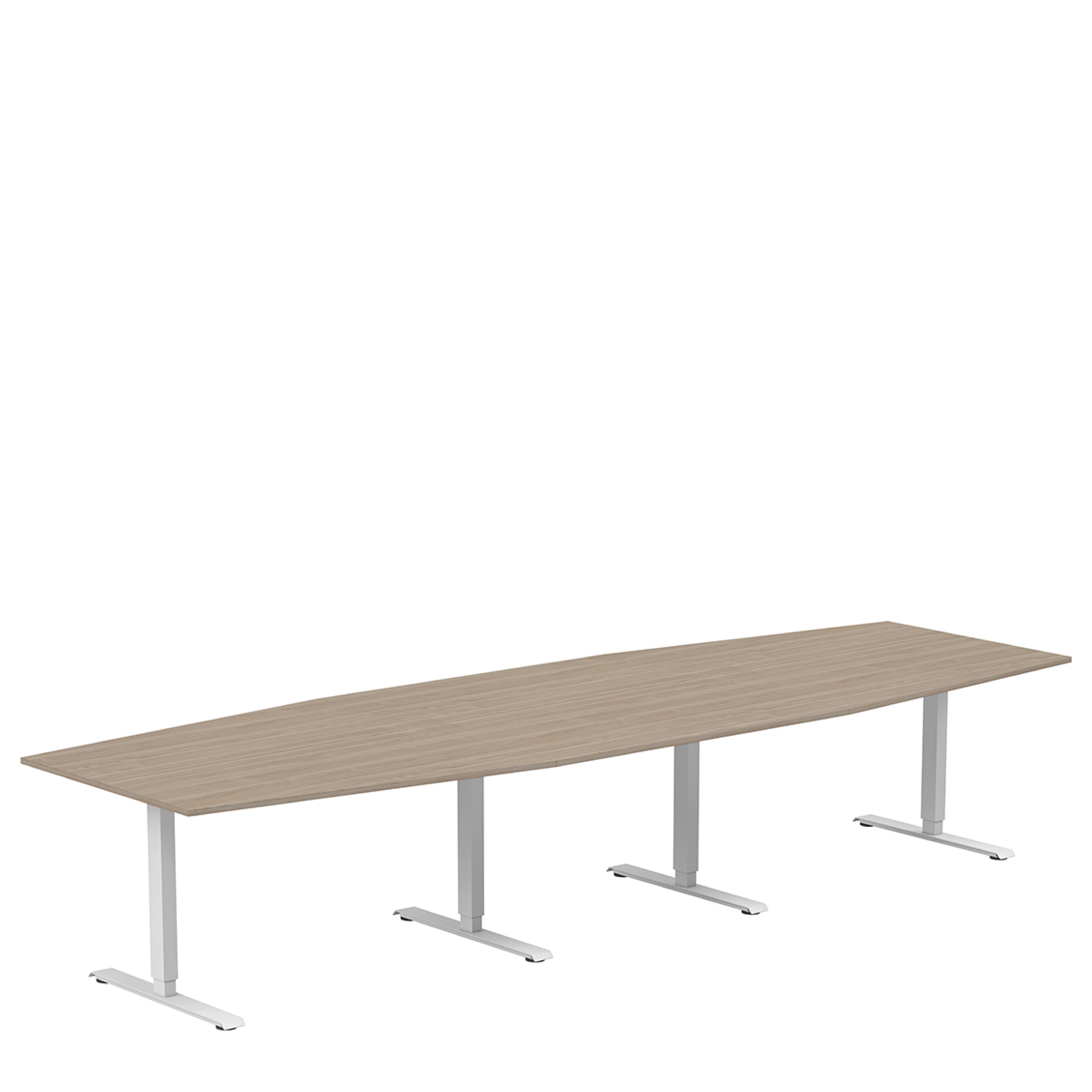 Conference table 3600 X 1200 X 886 with rectangular stands