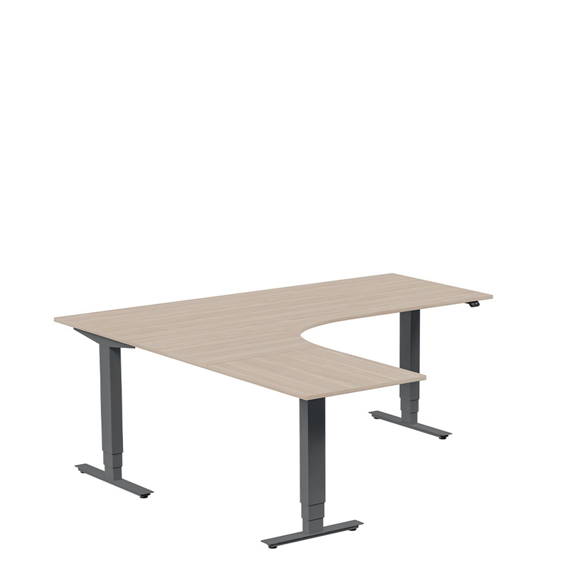 Ergofunk Max 3-stand Left 1800 x 2000 ash/anthracite