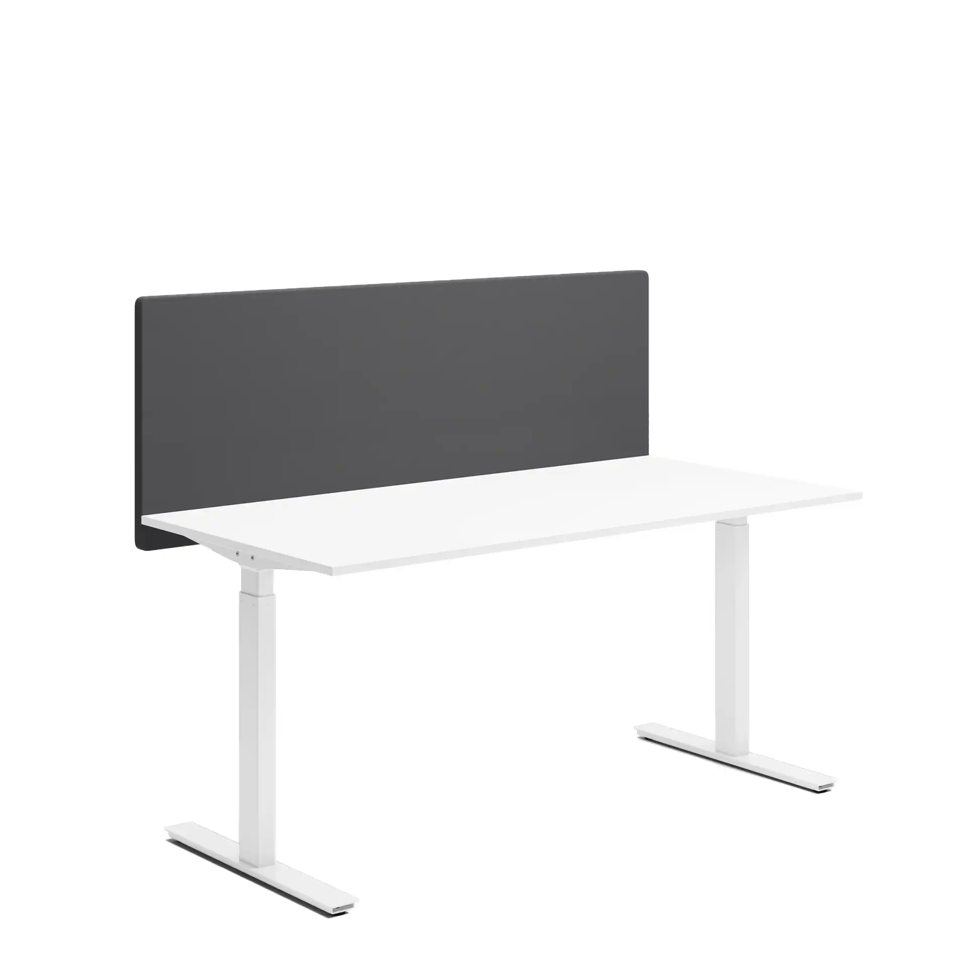 Bordsskärm Alma i bredd 1600 mm. Klädd i tyg Fiji YA315.