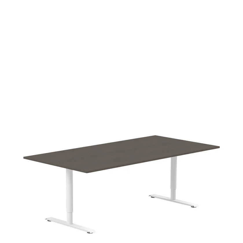 Ergofunk T med runda ben Vit 1400x800