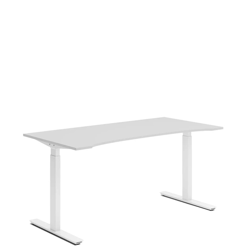 Ergofunk Smart 650 Vit 1600 X 800 med maguttag