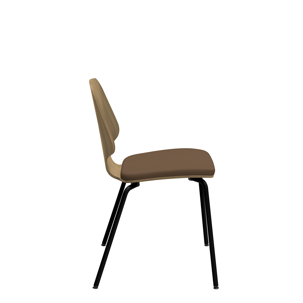 Råshult benstativ ek, stativ svart, tyg Cura Loop 61260