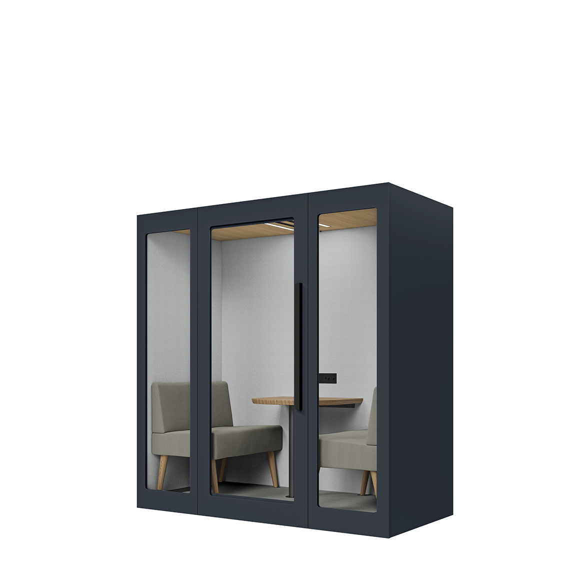 Lugnet Pod Duett - Exteriör marinblå/Möbeltyg Cura 61259