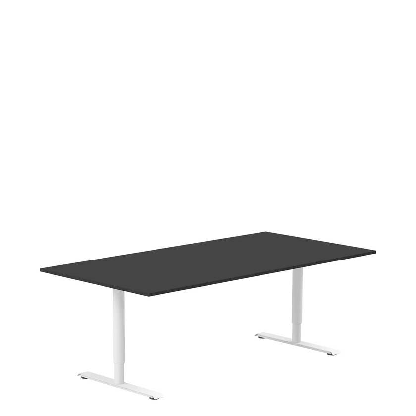 Ergofunk T med runda ben Vit 1400x800