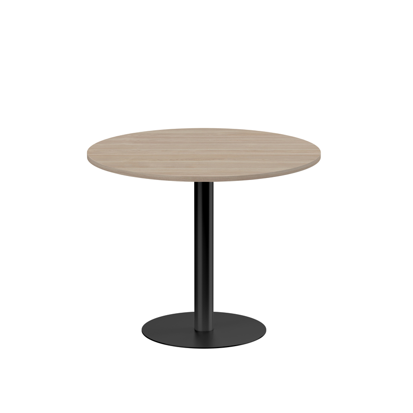 Cafébord pelarstativ Ø900 mm vit ask/svart
