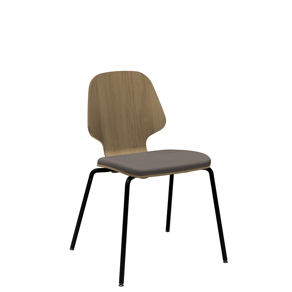 Råshult benstativ ek, stativ svart, tyg Cura Loop 61168