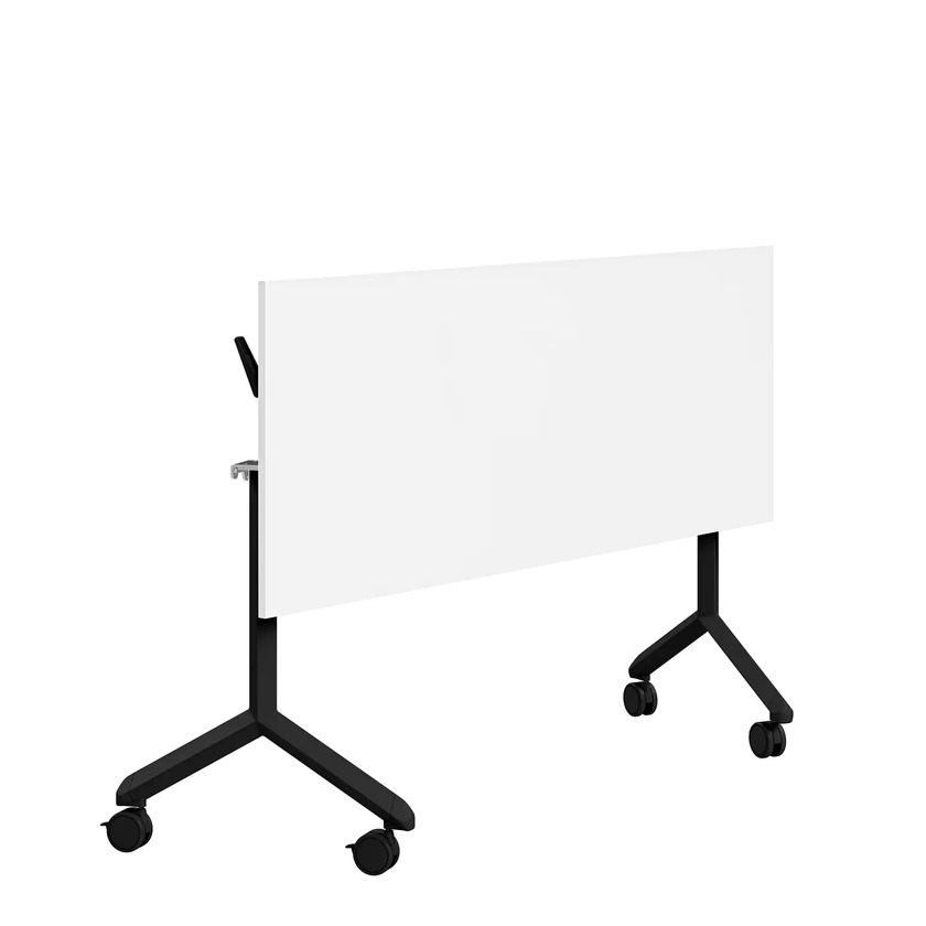Fällbart bord Ergofunk Tilt 1600 x 600 vit/svart