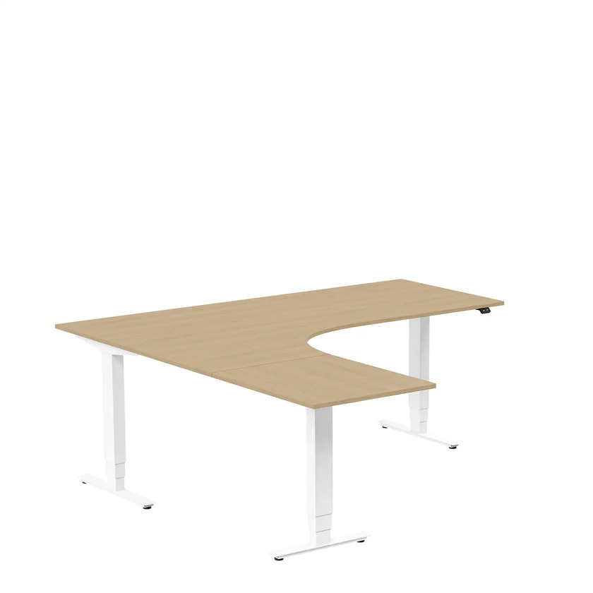 Ergofunk Max 3-ben Vänster 1800 x 2000 ek/vit