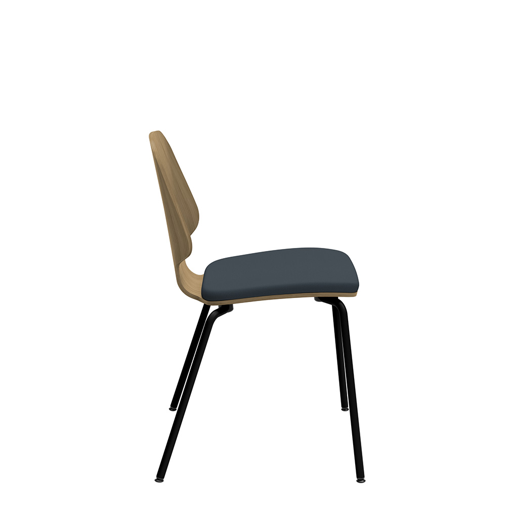 Råshult benstativ ek, stativ svart, tyg Cura Loop 66166