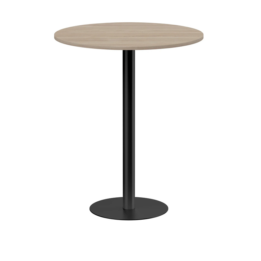 Barbord/Ståbord Ø900 mm vit ask/svart