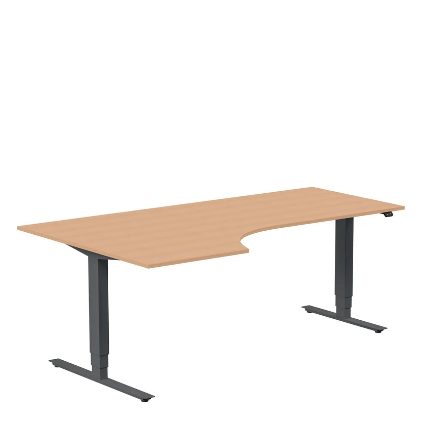 Ergofunk Max Left 2000 x 1200 beech/anthracite