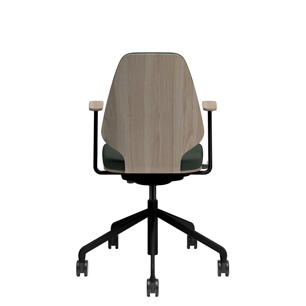 Råshult ask, armstöd, stativ svart, prisgrupp designers