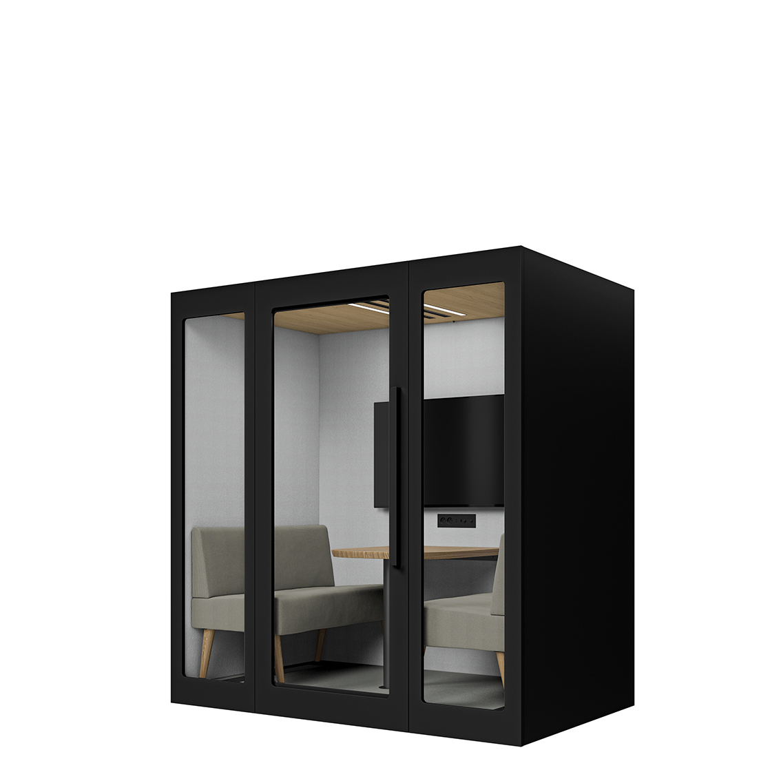 Lugnet Pod Kvartett - Exteriör svart/Möbeltyg Cura 61259