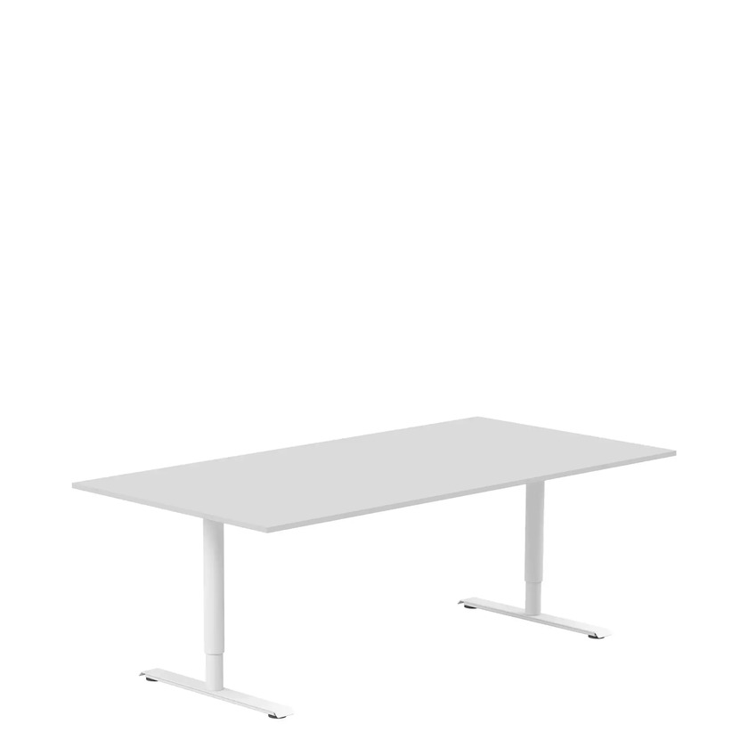 Ergofunk T med runda ben Vit 1400x800