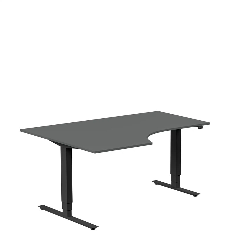 Ergofunk Max Vänster 1600 x 1200 mörkgrå/svart