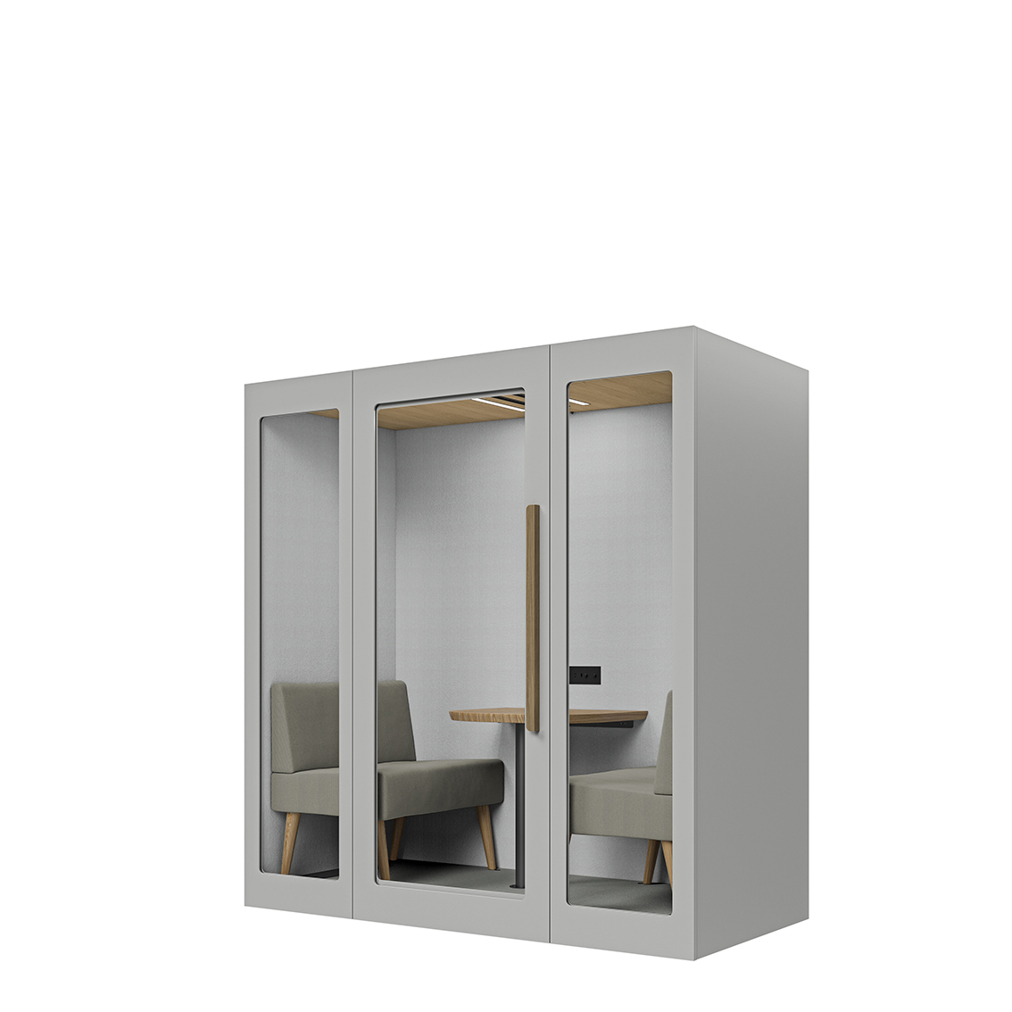 Lugnet Pod Duett - Exteriör ljusgrå/Möbeltyg Cura 61259