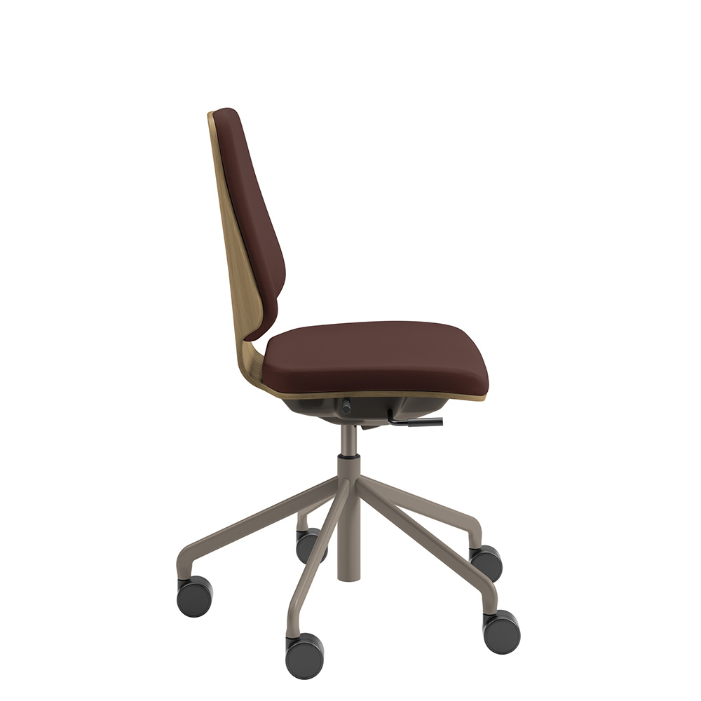 Råshult ek, stativ champagne, tyg Cura Loop 61258