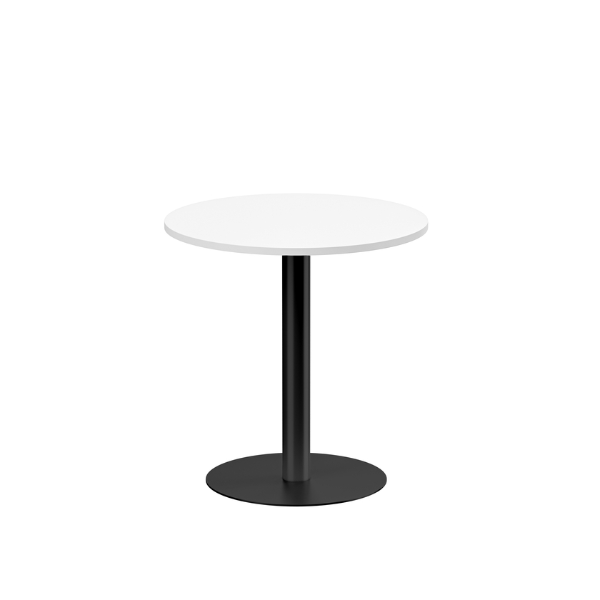 Cafébord pelarstativ Ø700 mm vit/svart