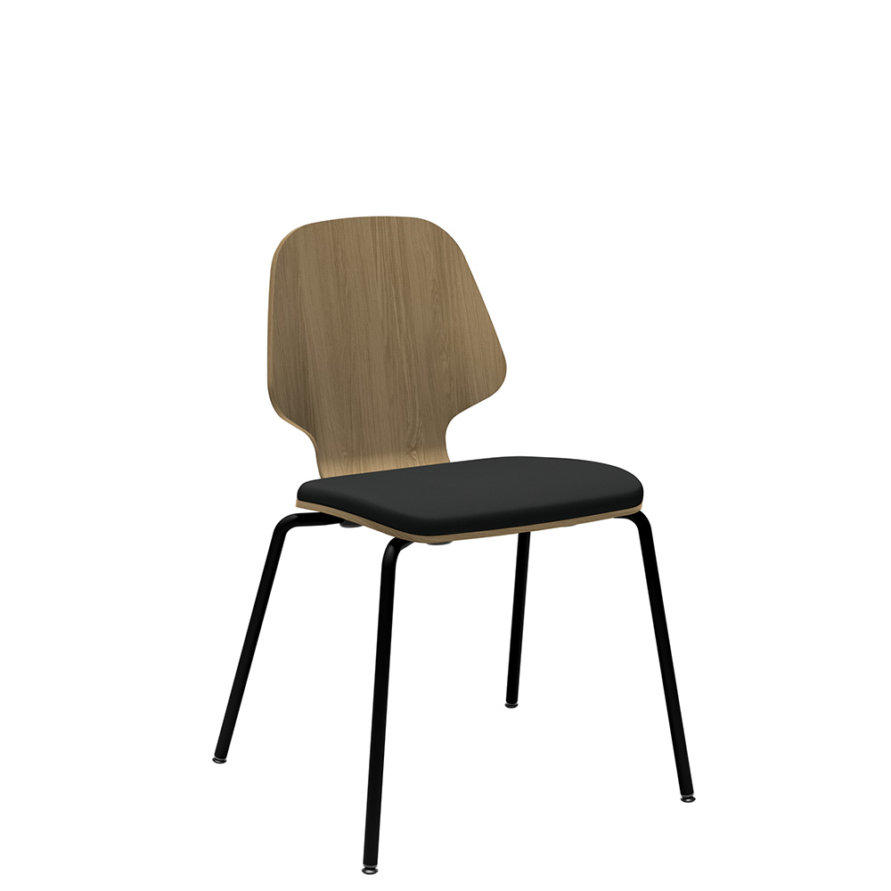 Råshult benstativ ek, stativ svart, tyg Cura Loop 60999