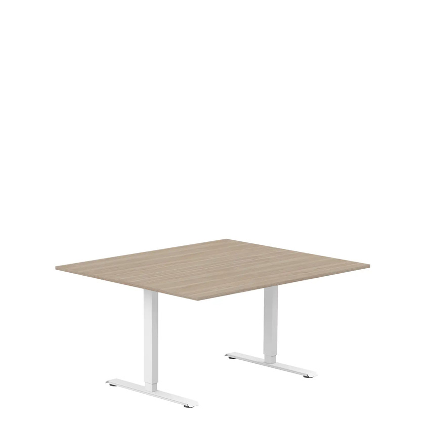 Konferensbord 1400 X 1200 vit ask/vitt, rektangulära ben