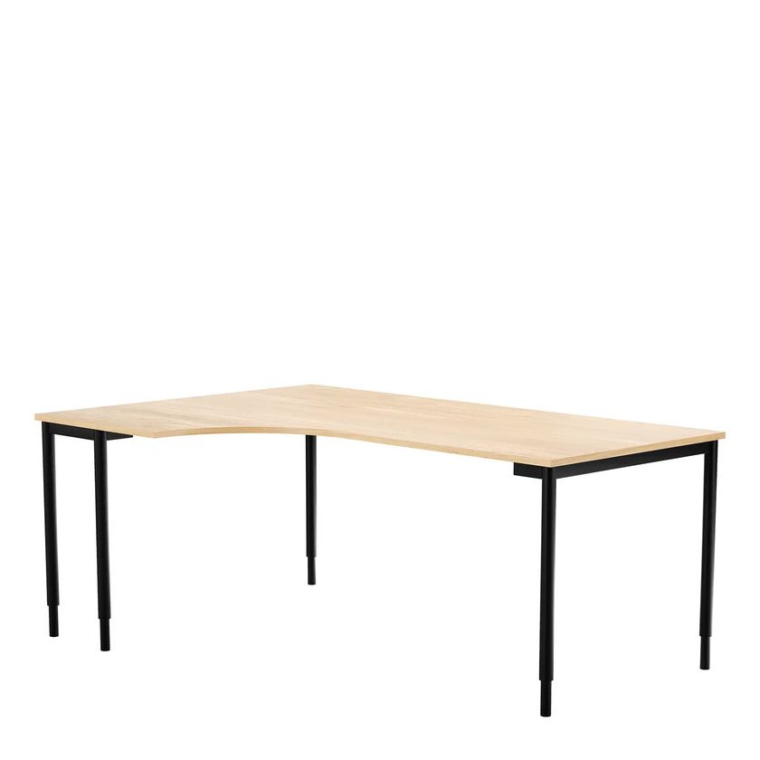 Hörnbord Vänster 800 X 1600 X 1200 X 600 ek/svart