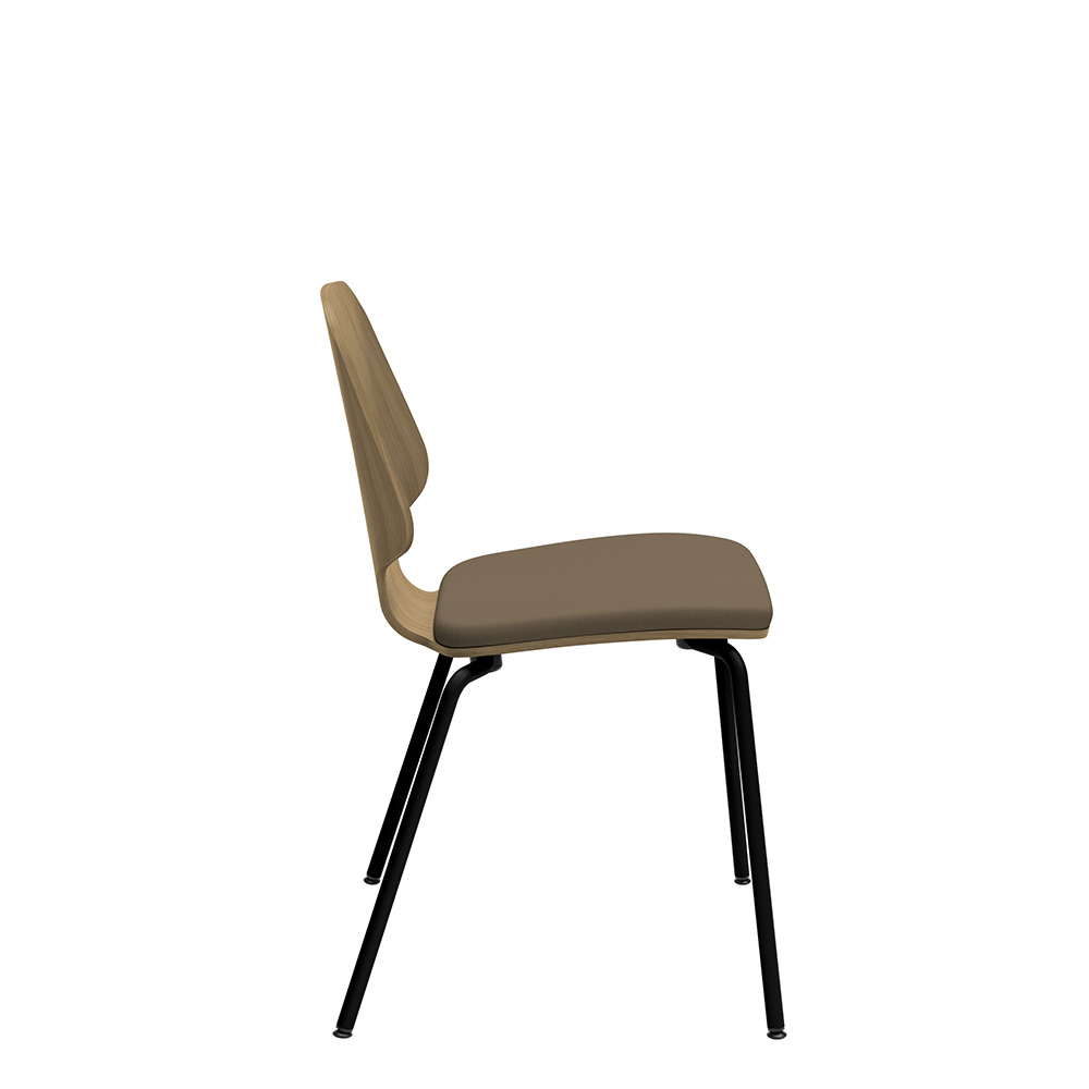 Råshult benstativ ek, stativ svart, tyg Cura Loop 61233