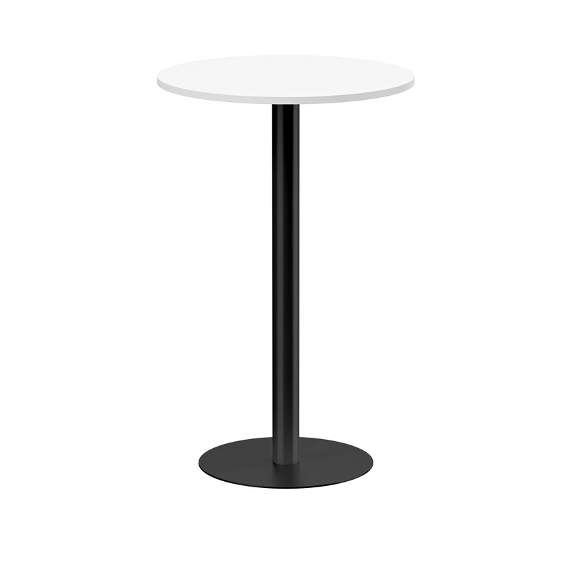 Barbord/Ståbord Ø700 mm vit/svart