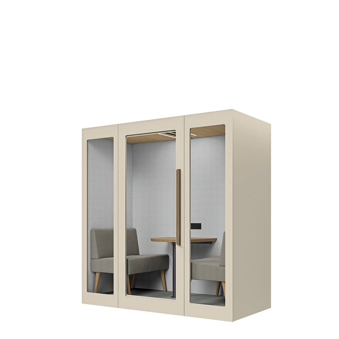 Lugnet Pod Duett - Exteriör beige/Möbeltyg Cura 61259