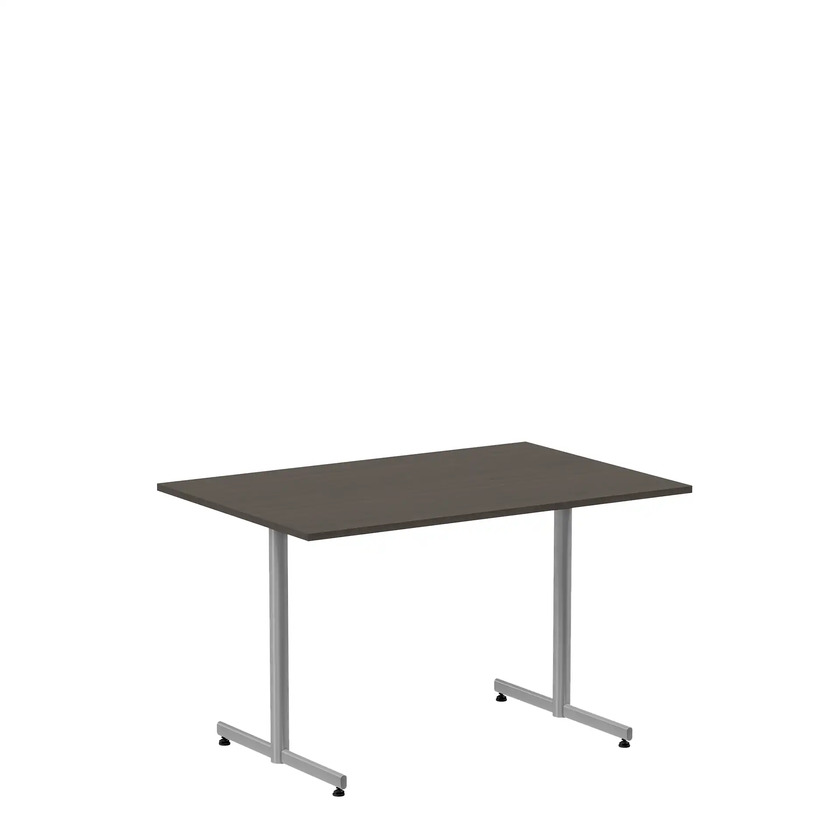 Lunchrumsbord 1200x800 mörklaserad ask/silver