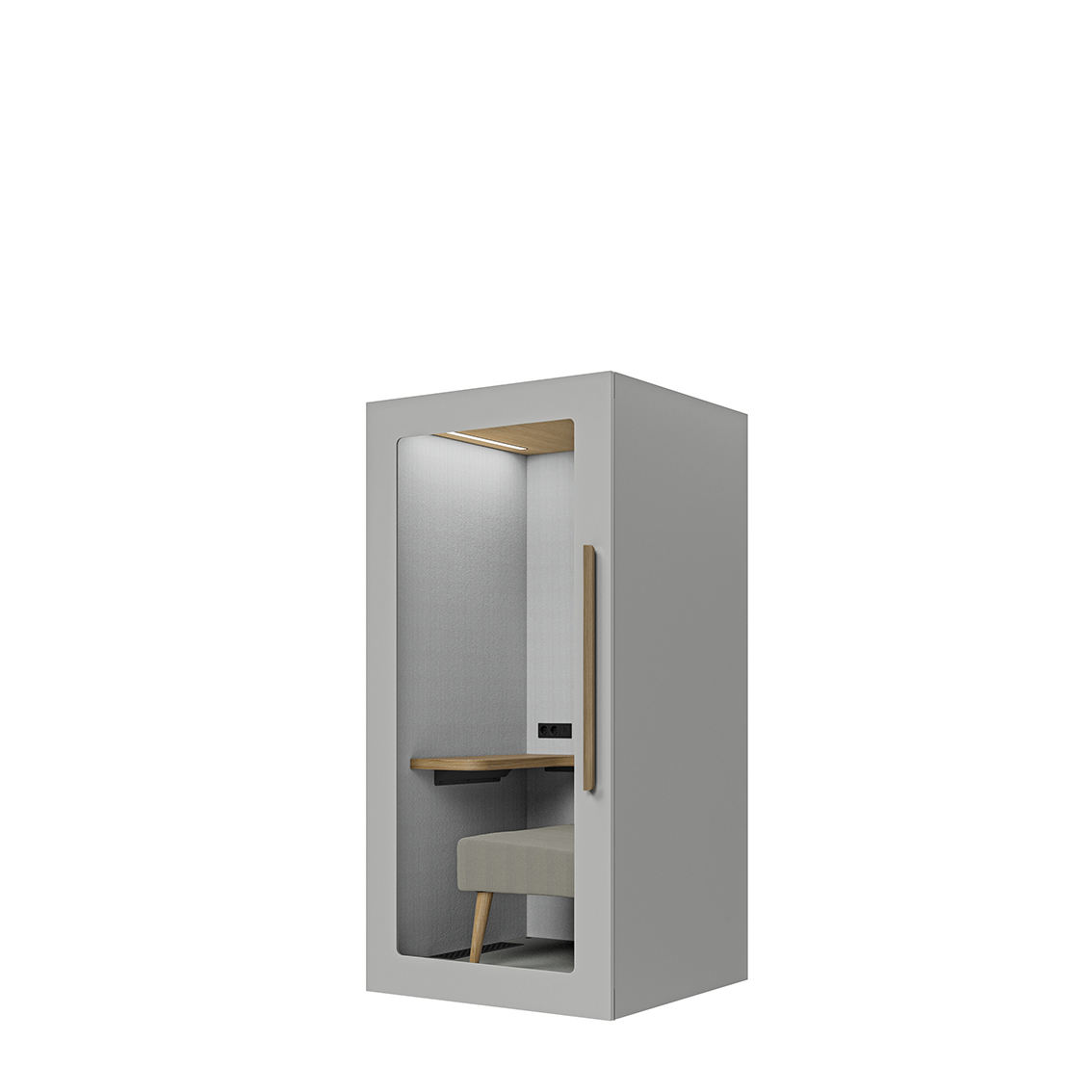 Lugnet Pod Fokus - Exteriör ljusgrå/Möbeltyg Cura 61259