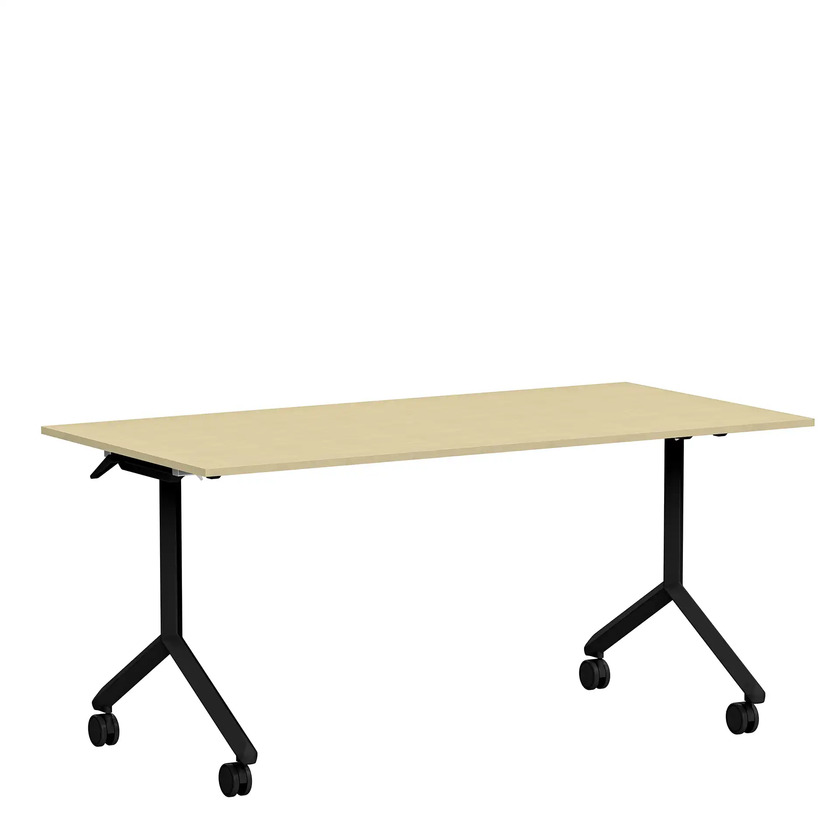 Fällbart bord Ergofunk Tilt 1600 x 800 björk/svart