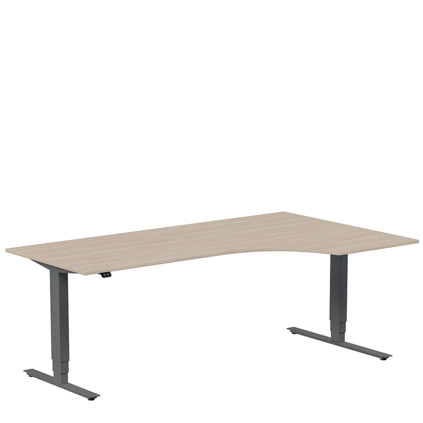 Ergofunk Max Right 2000 x 1200 ash/anthracite