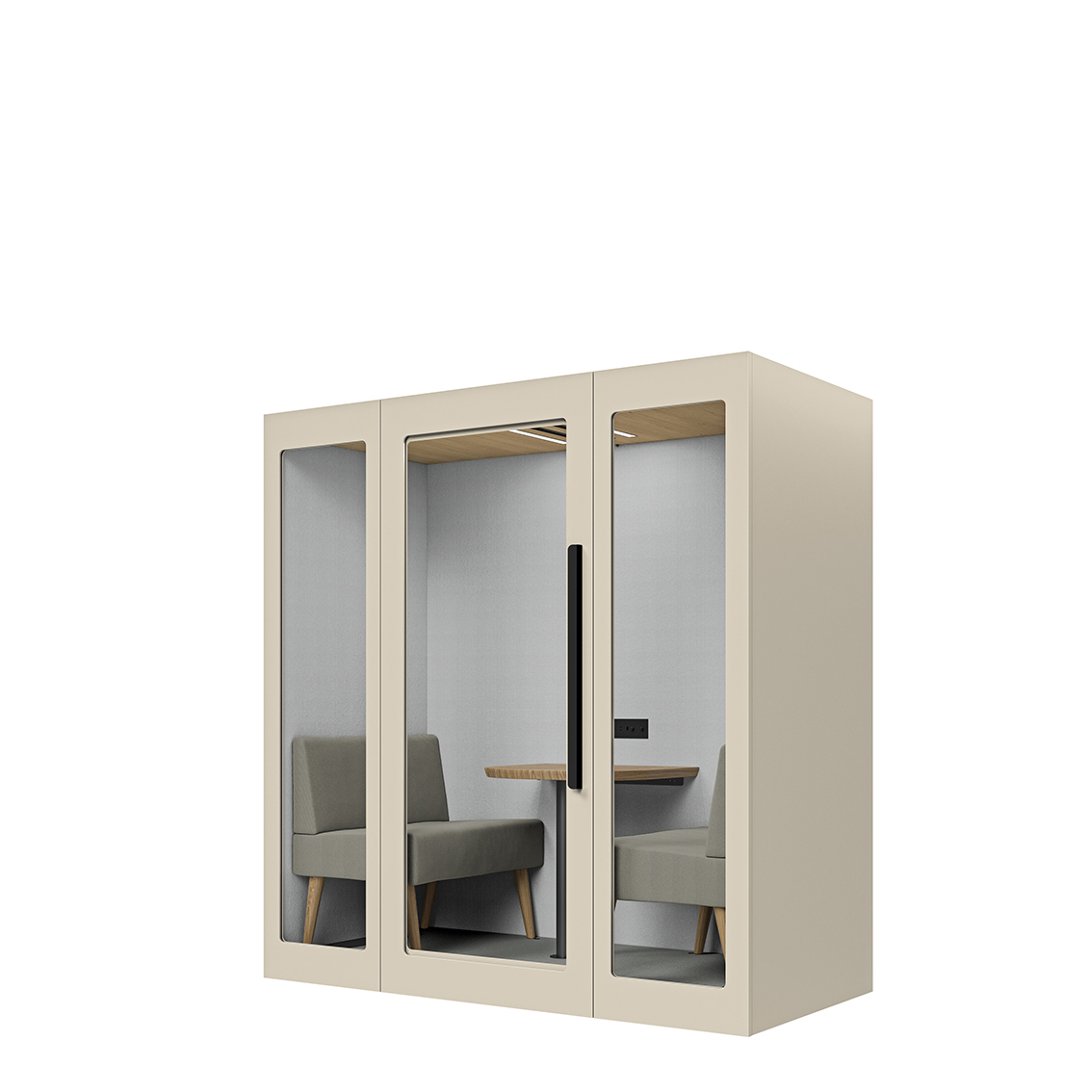 Lugnet Pod Duett - Exteriör beige/Möbeltyg Cura 61259
