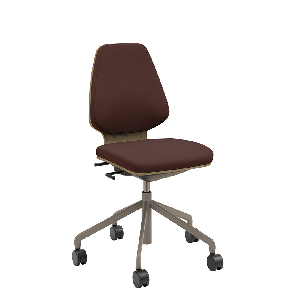 Råshult ek, stativ champagne, tyg Cura Loop 61258