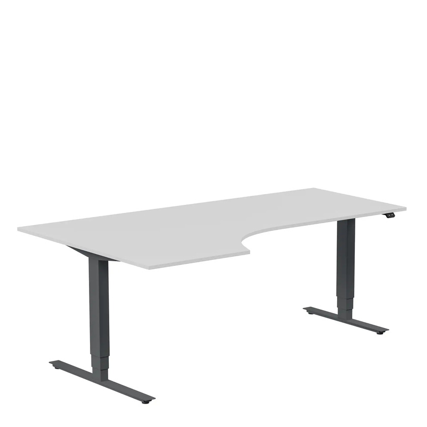 Ergofunk Max Left 2000 x 1200 light grey/anthracite