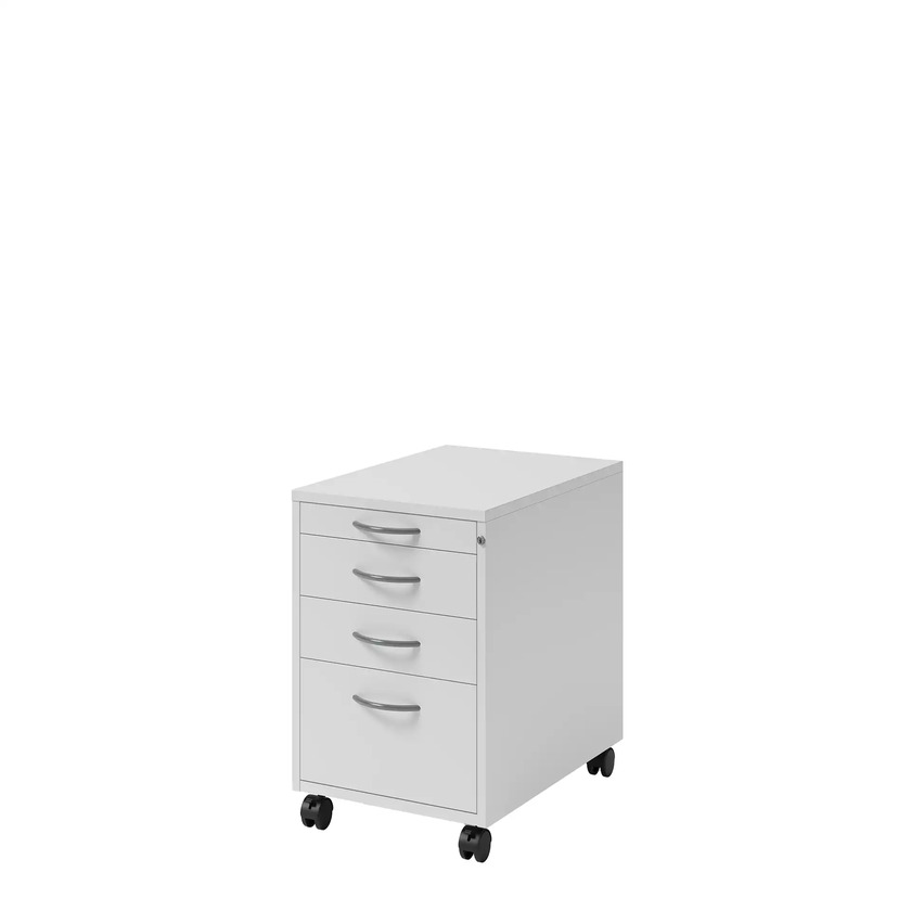 Hurts med 4 lådor ljusgrå 