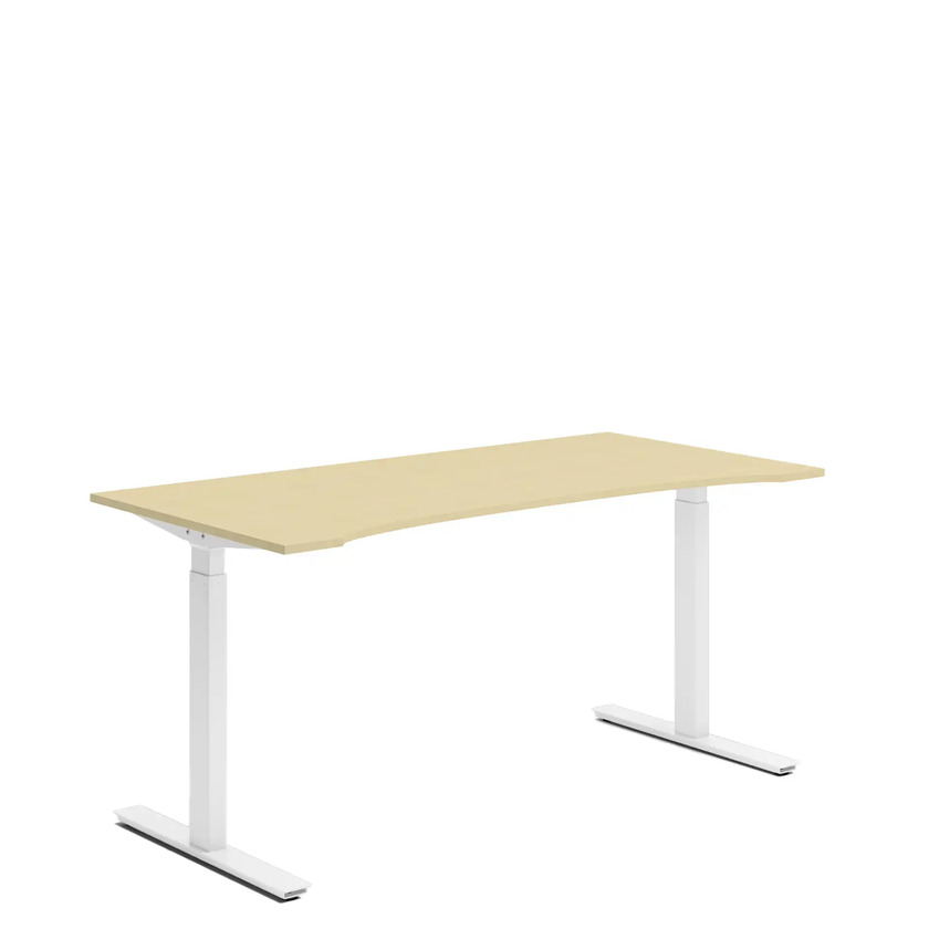 Ergofunk Smart 650 Vit 1600 X 800 med maguttag