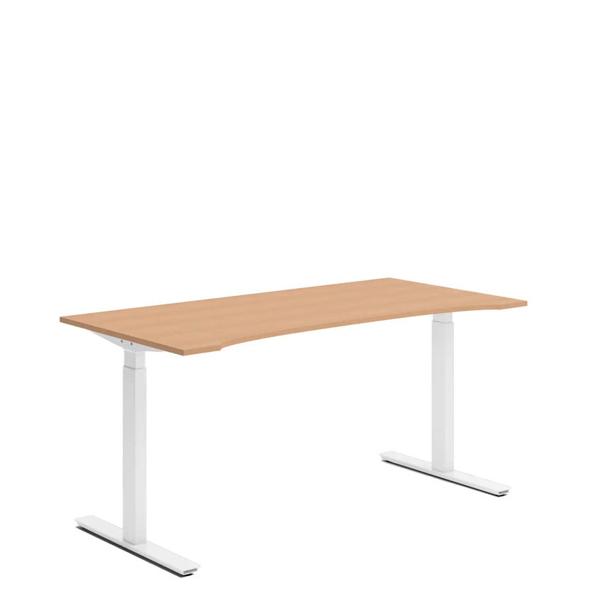 Ergofunk Smart 650 Vit 1600 X 800 med maguttag