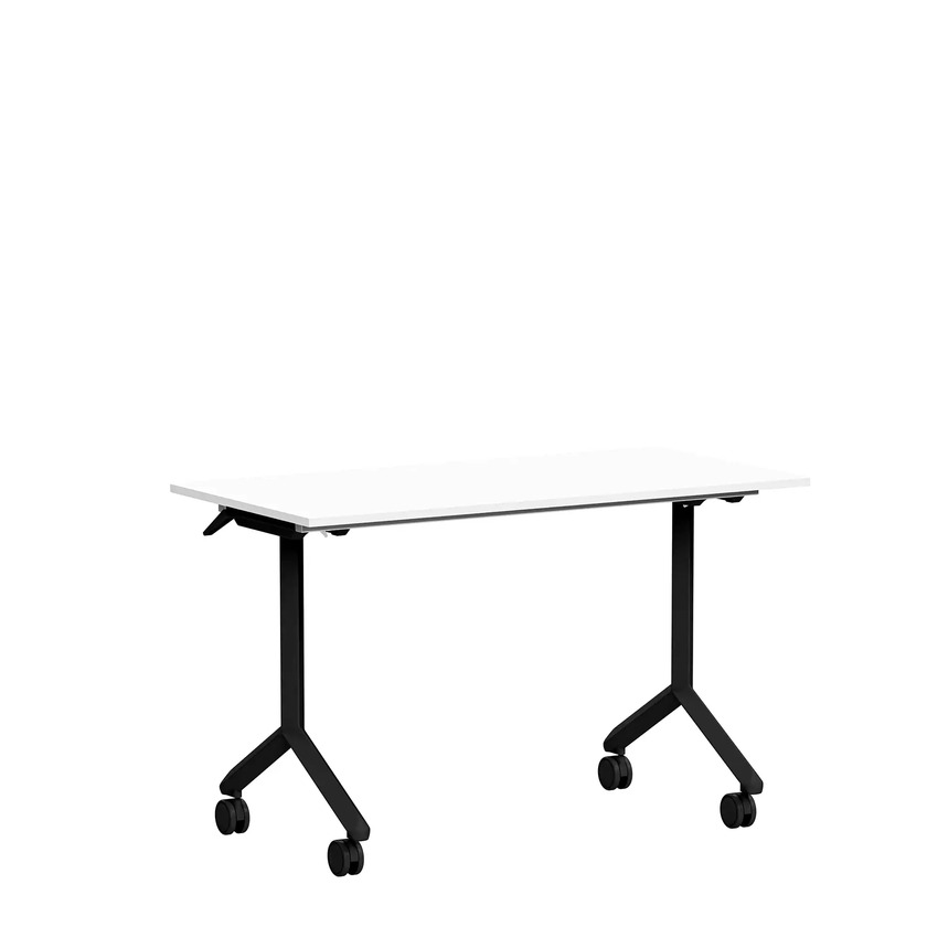 Fällbart bord Ergofunk Tilt 1200 x 600 vit/svart
