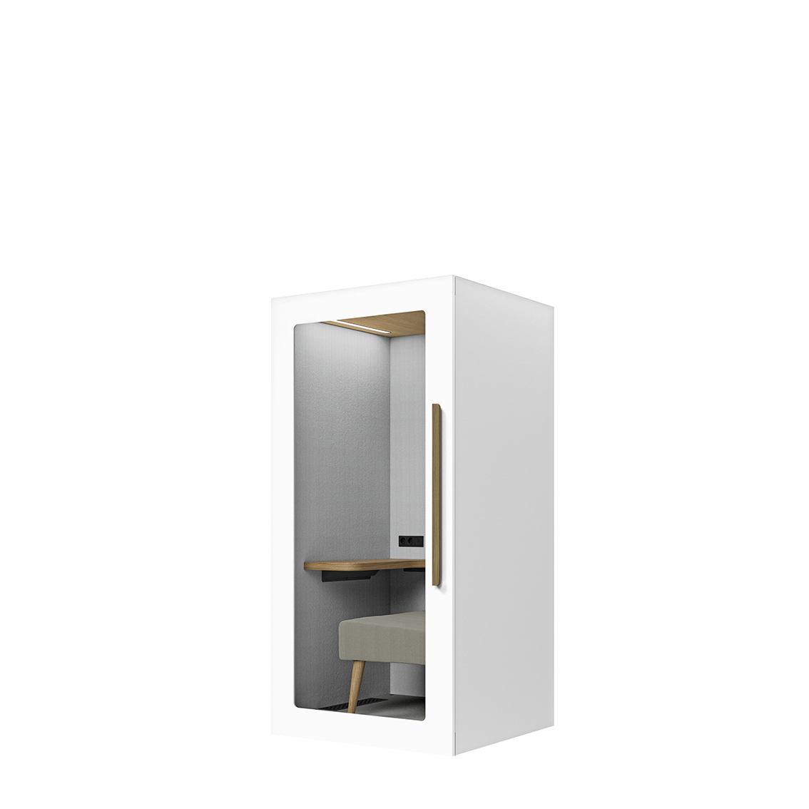 Lugnet Pod Fokus - Exteriör vit/Möbeltyg Cura 61259