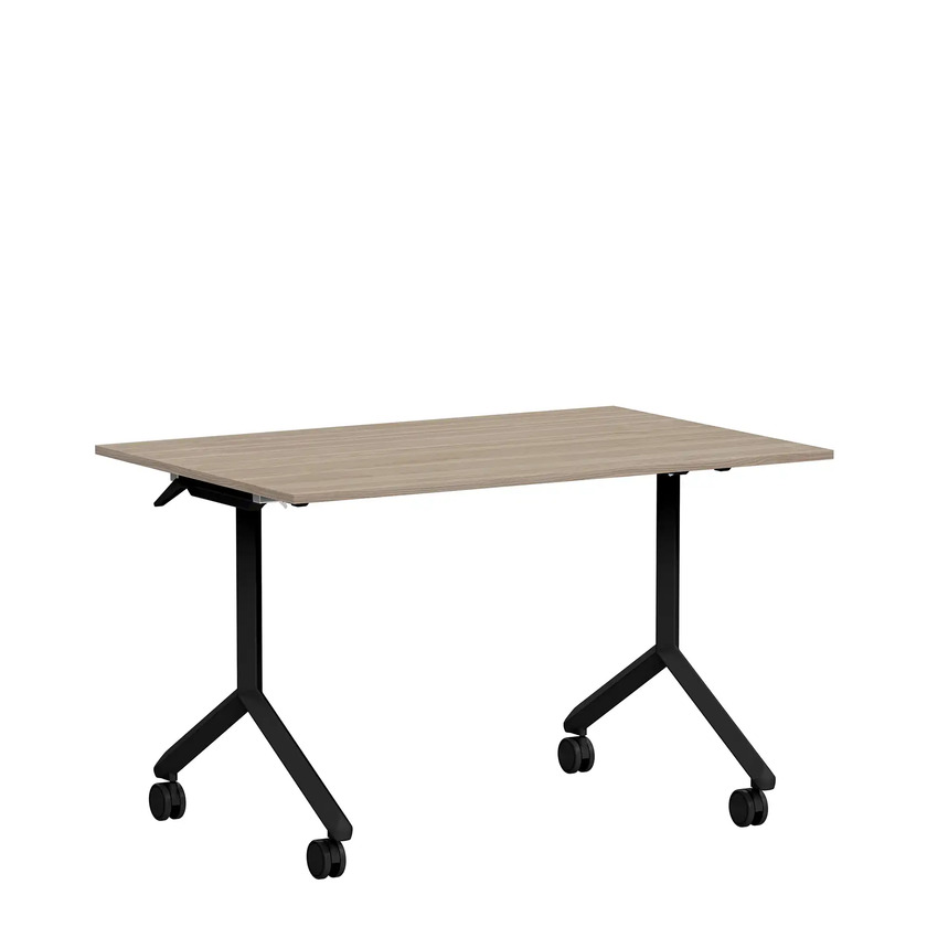 Fällbart bord Ergofunk Tilt 1200 x 800 vit ask/svart