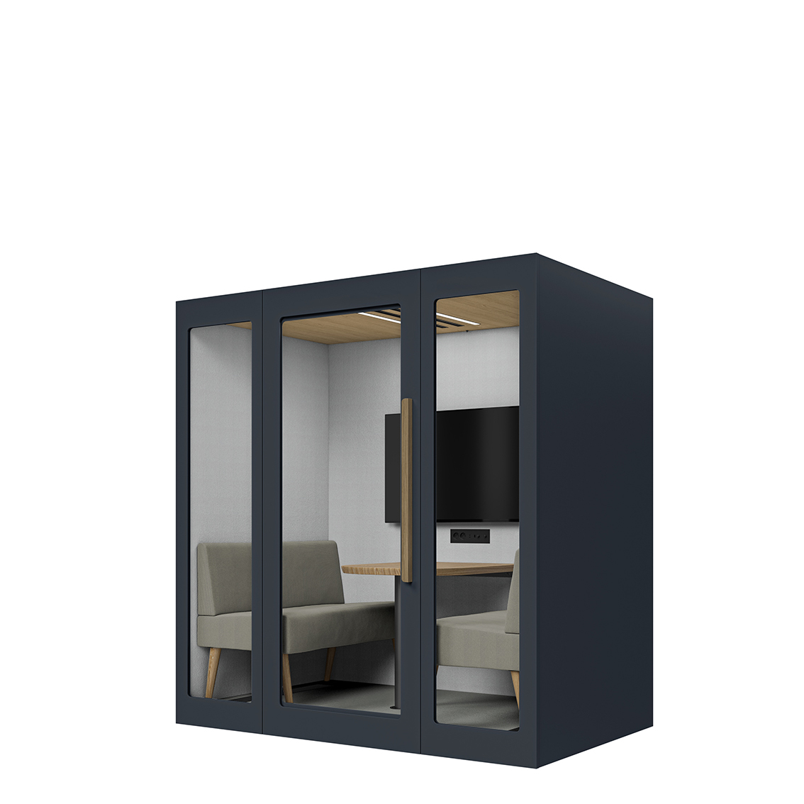 Lugnet Pod Kvartett - Exteriör marinblå/Möbeltyg Cura 61259