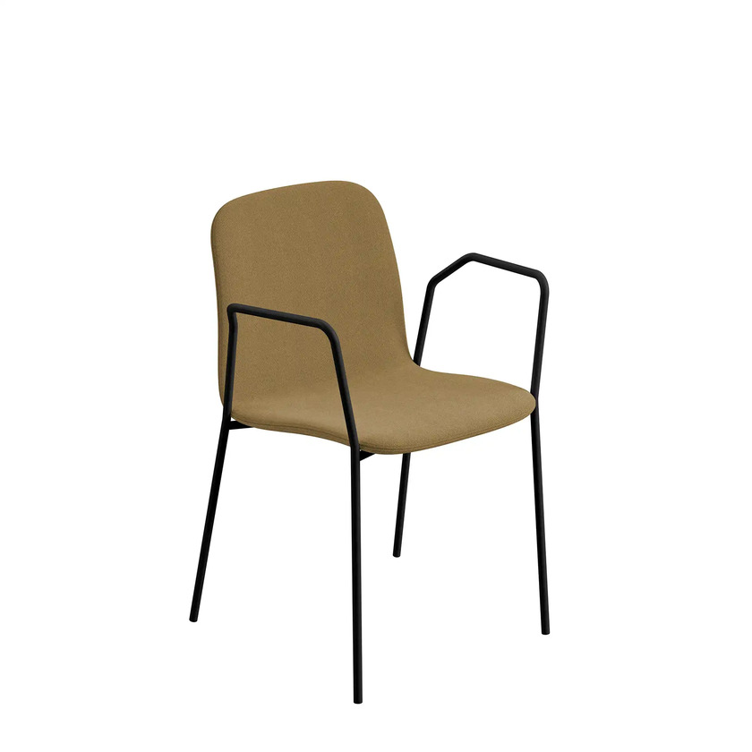 Lövhult karmstol Cura 62083/Svart stativ