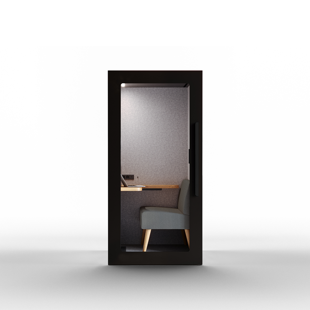 Lugnet Pod Fokus - Exteriör svart/Möbeltyg Cura 61259