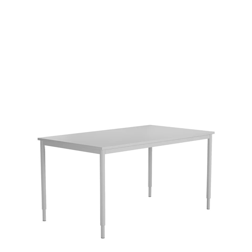 Bord 1400 X 800 ljusgrå/silver