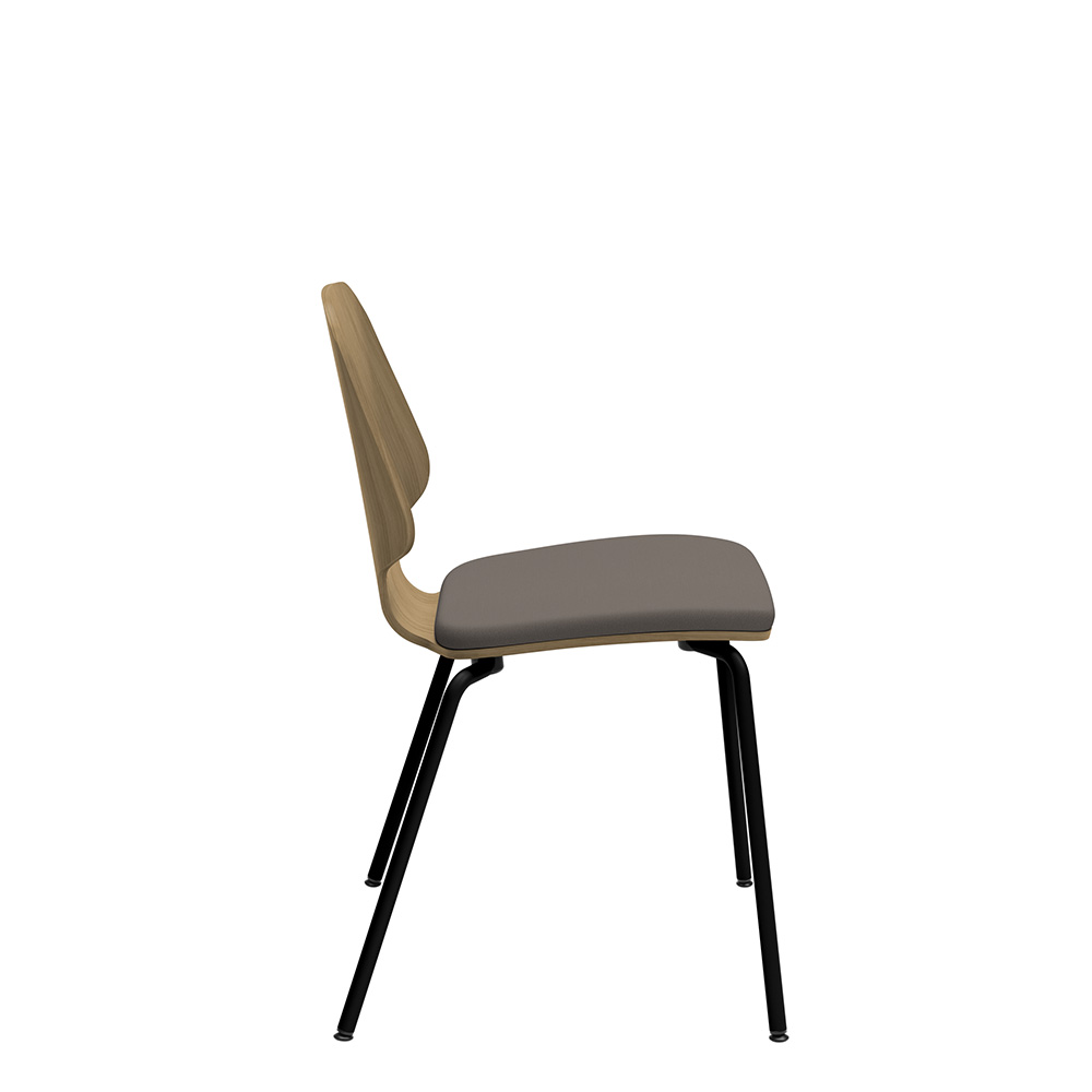 Råshult benstativ ek, stativ svart, tyg Cura Loop 61168