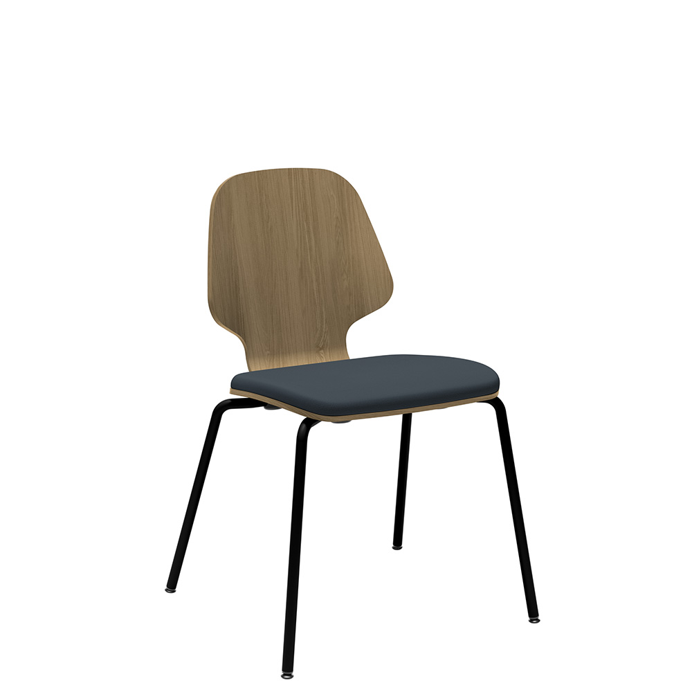 Råshult benstativ ek, stativ svart, tyg Cura Loop 66166