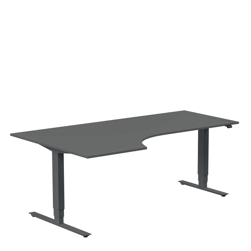 Ergofunk Max Left 2000 x 1200 dark grey/anthracite