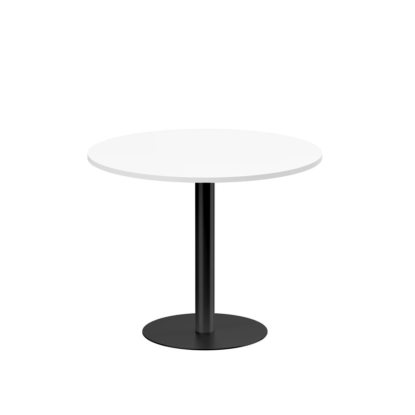 Cafébord pelarstativ Ø900 mm vit/svart