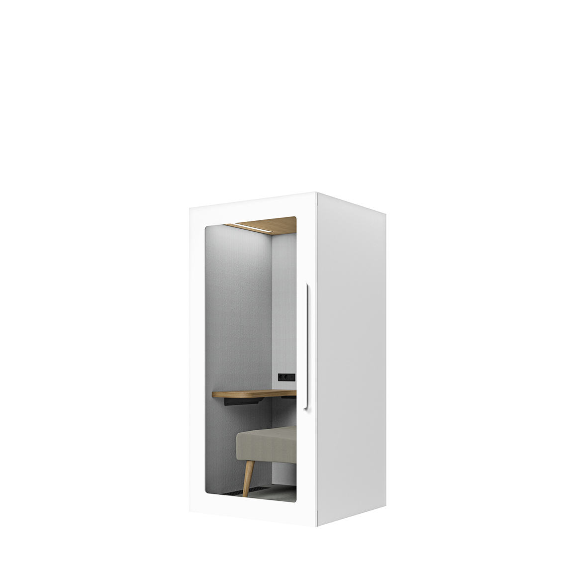 Lugnet Pod Fokus - Exteriör vit/Möbeltyg Cura 61259